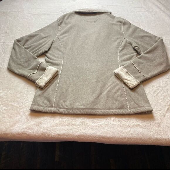 Exofficio Light Tan/Crean Asymmetrical Zip Jacket Size Large - Picture 2 of 12